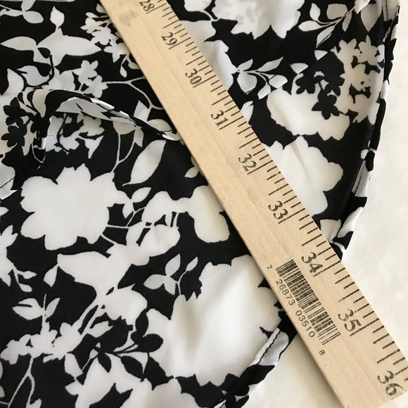 AVA & VIV Floral Tunic Blouse Split V Neck Roll Tab Sleeve Women’s Plus Size 2X - Picture 15 of 16